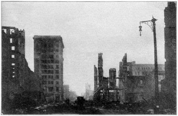San Francisco Earthquake: Grant Avenue Seen from Market Street