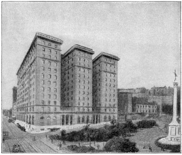 San Francisco Hotel - Destroyed by the Fire that Followed the Earthquake