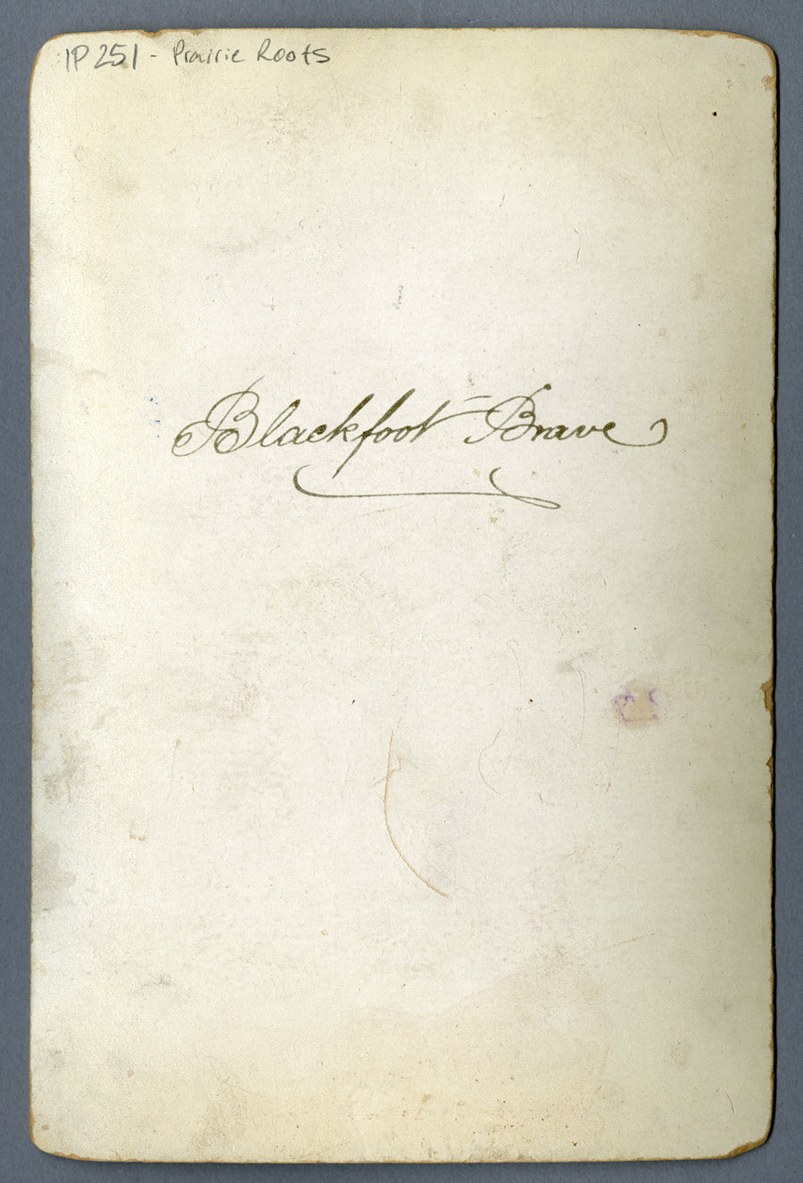 Back of the card.