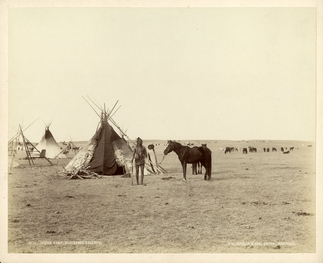 Traditional Indian tents (tipis)