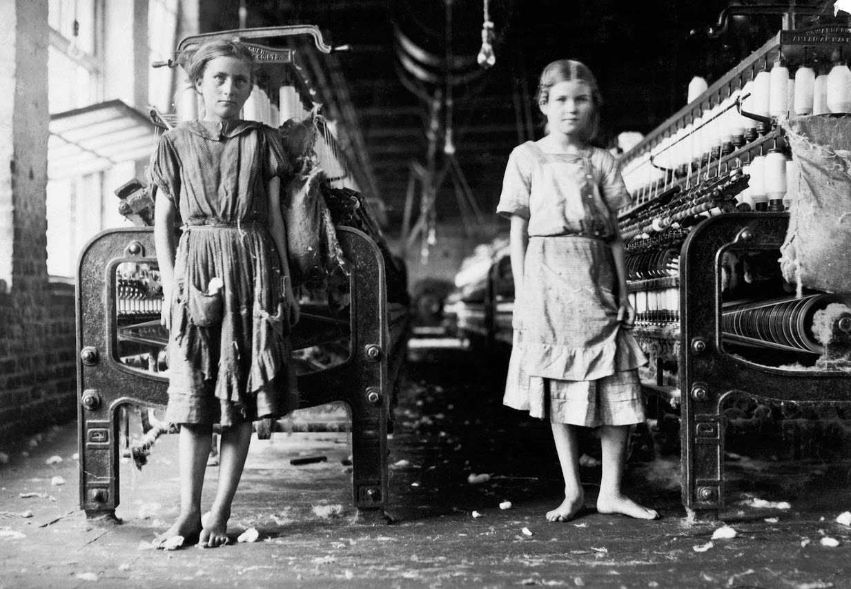 working in a cotton mill