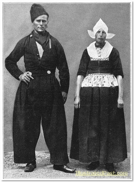 Sunday Best Clothes: A Man and Woman from Voldam in their Sunday Clothes