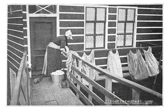 Wash Day in Volendam, Holland (1906)