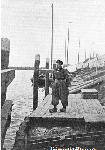 Fisherman Wearing Baggy Pants. Holland, 1906