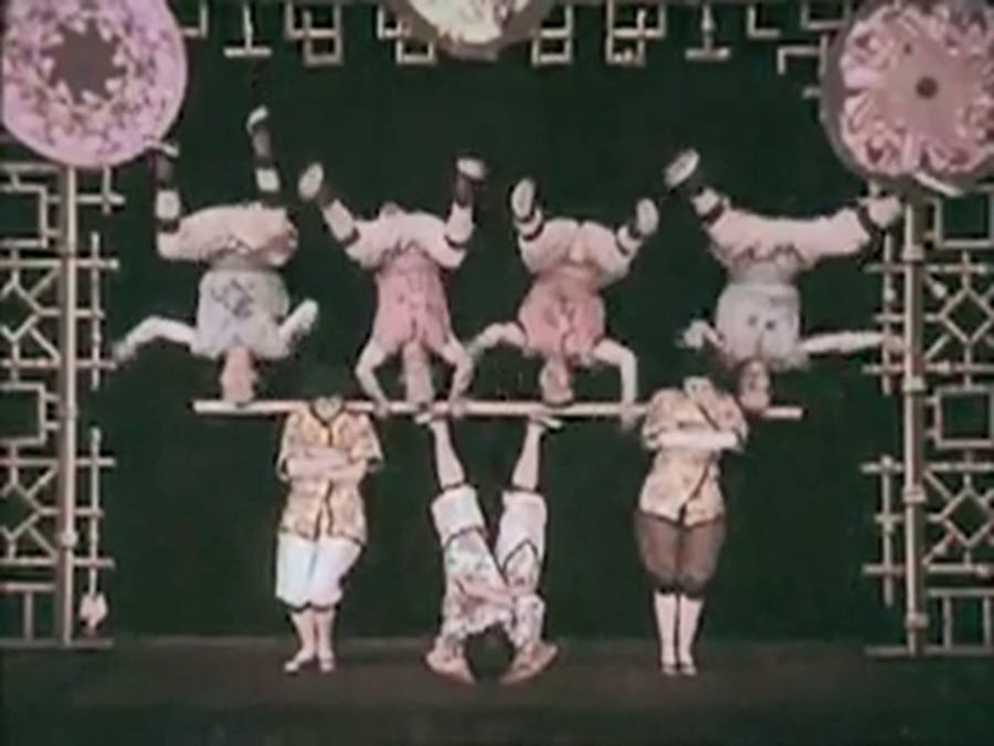 Upside down acrobats