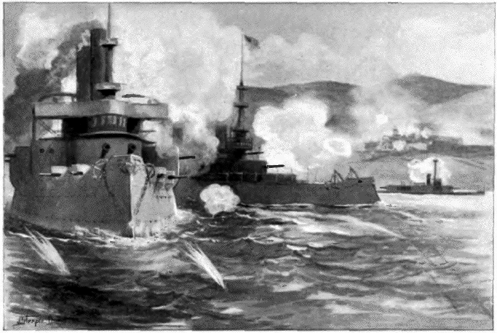 Bombardment of San Juan, Porto Rico by the American fleet