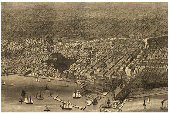 Destroyed Part of Chicago After the Fire