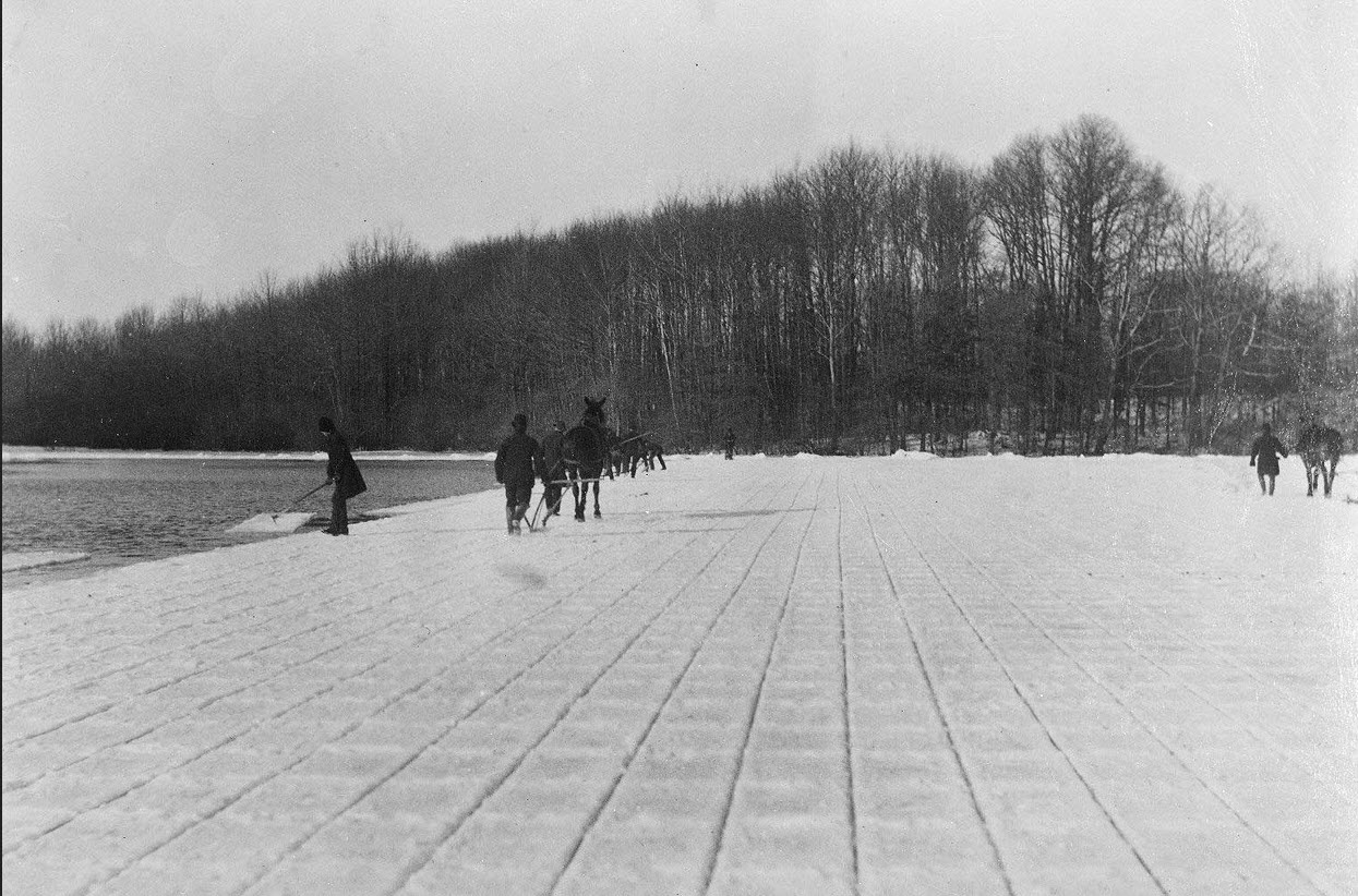 cutting ice